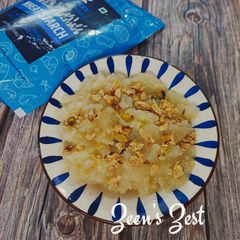 A picture of Nishasta Halwa/Wheat Starch Halwa.