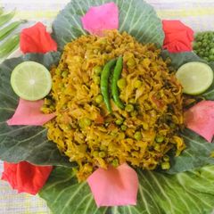 A picture of Farm fresh Cabbage -Peas Korma.