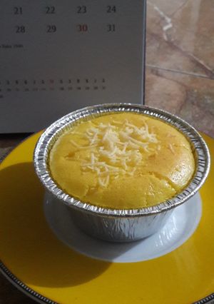 Foto resep Flourless cheese durian cake#keto