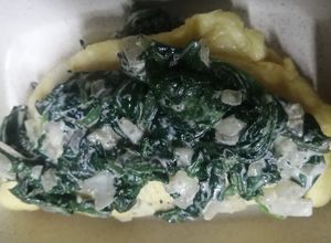 Una foto de Omelette relleno de espinaca