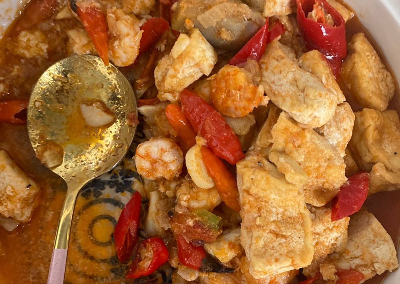Udang sambal goreng basah