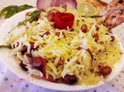 A picture of curried rice salad