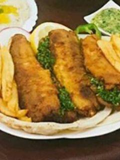 صورة لوصفة سمك مقلي بالقرشله