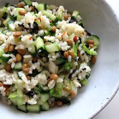A picture of Crunchy Nattō Mazegohan.