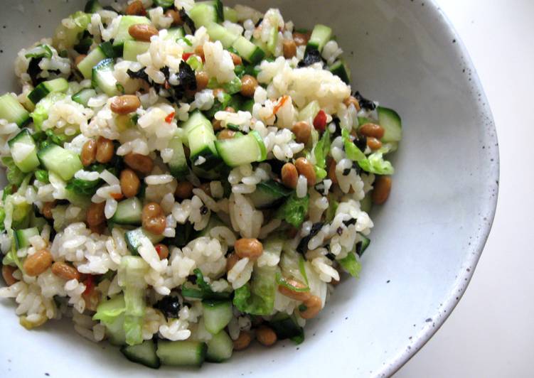 Simple Way to Prepare Perfect Crunchy Nattō Mazegohan