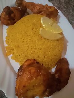 صورة لوصفة طبق ارز ودجاج مشوي في الفرن 🫶😋🍗