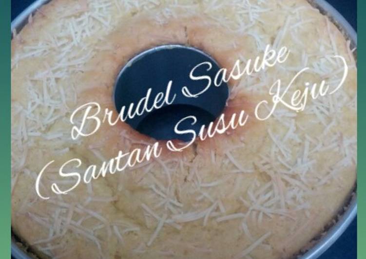 Brudel Cake Sasuke (Santan Susu Keju) no mixer