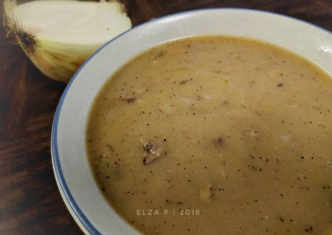 Resep Brown Onion Gravy, Lezat Sekali