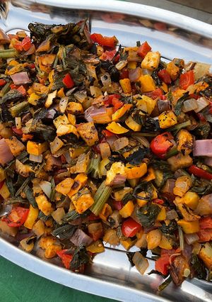 Une photo de Légumes marinés sautés à la plancha