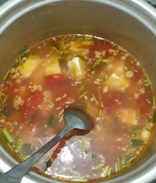 đậu hủ non cà chua