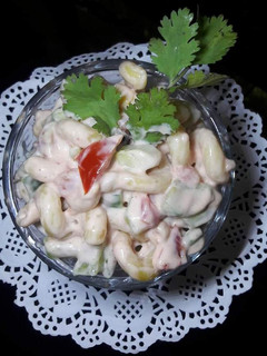 A picture of 🌟🌟🌟macaroni salad🌟🌟🌟 .