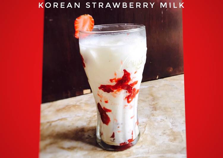 Korean Strawberry Milk