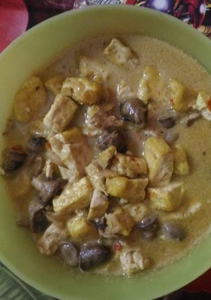 Foto resep Sambal goreng jantung ayam dan tahu