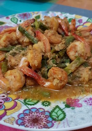 Foto resep Udang Tumis Kacang Panjang