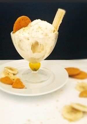 A picture of Banana Pudding Ice-cream.