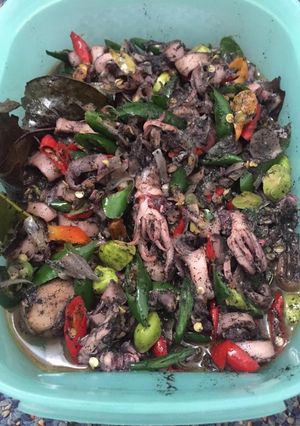 Foto resep Cumi Hitam Cabe Ijo