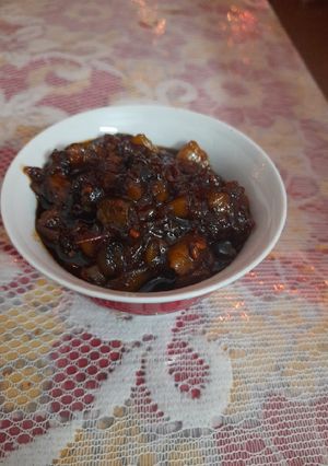 A picture of Khatta Meetha Pumpkin.