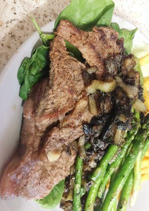 A picture of My Buttery Garlic Grilled Sirloin Steak. 😉.