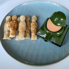A picture of Dippy Egg and Soldiers.