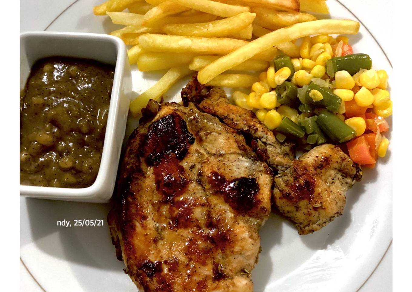 Steak Ayam Saus Blackpepper