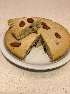 Una foto de Torta rápida con bagazo de almendras
