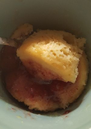 A picture of Pancake in a Mug (Gemma Stafford's Mug Meals).