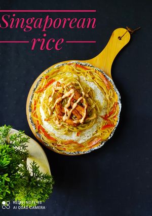 A picture of Singaporean rice 🍚🍚.