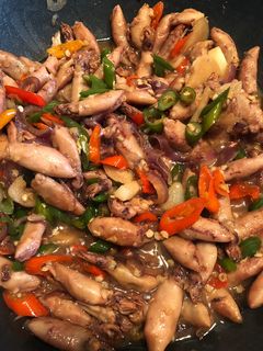 Foto resep Cumi Asin Cabai Hijau