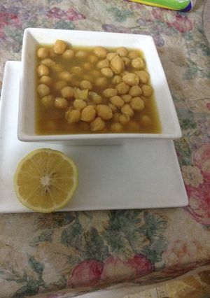 صورة لوصفة حُمُّص مسلوق (لبلبي)