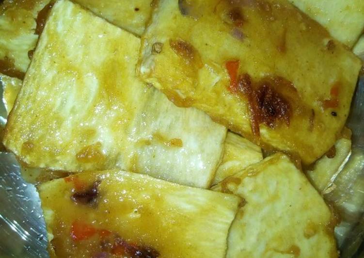 Recipe of Super Quick Homemade Fried yam coated in curryed flour Cooking Basics for Beginners