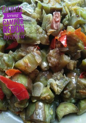 Foto resep Tumis terung campur rebon