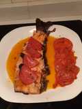Trucha con chorizo
