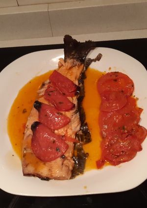 Una foto de Trucha con chorizo