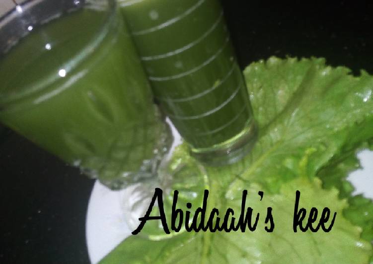 Simple Way to Prepare Homemade Lattus and cucumber wit ginger juice