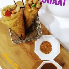 Cone chaat A picture of Cone chaat.