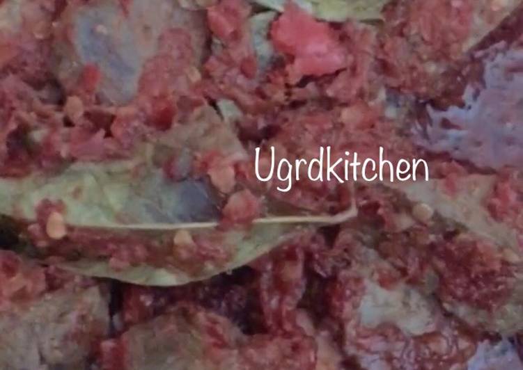 Resep Balado Ati Daging Sapi Masakan Khas Lebaran Empuk Nikmat ala Ugrdkitchen Beserta Video yang Lezat Sekali