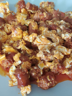 Una foto de Revueltito de chorizo criollo
