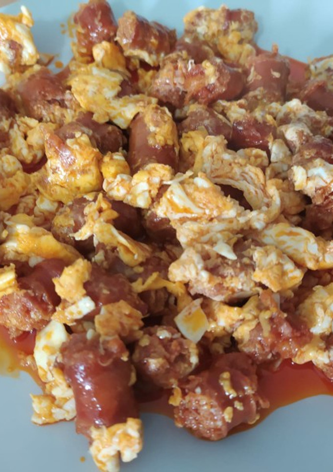 Una foto de Revueltito de chorizo criollo