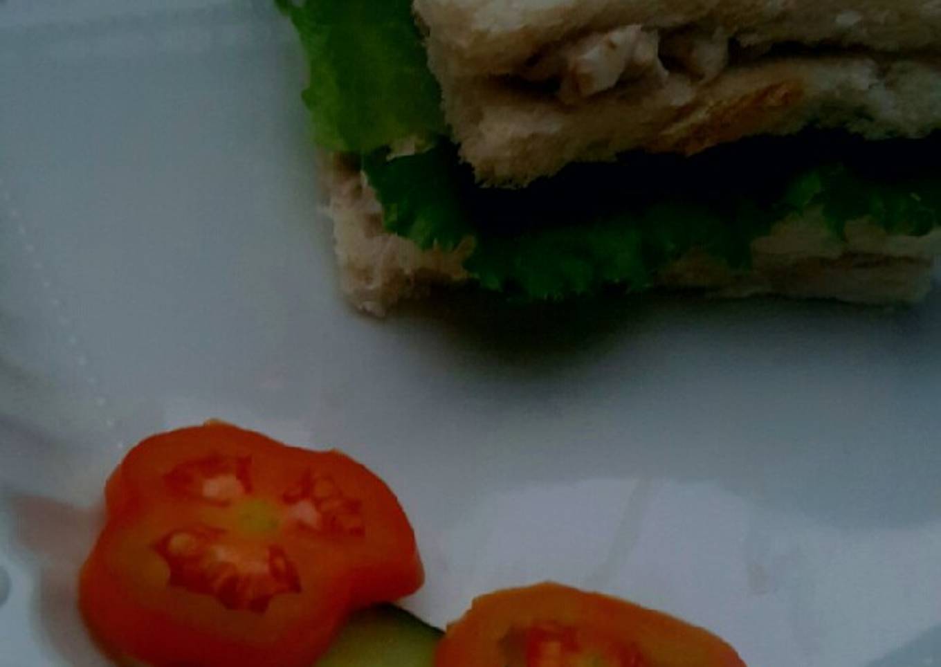 Sardine salad sandwich