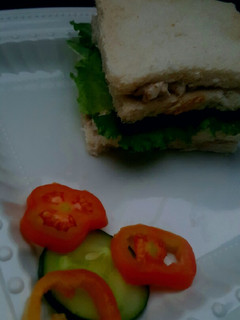 A picture of Sardine salad sandwich.