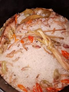 Foto resep Nasi liwet teri