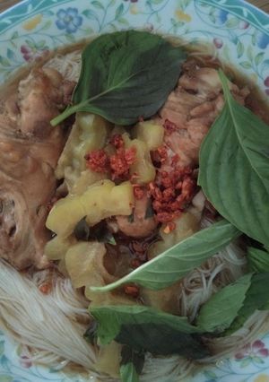 รูปของ ก๋วยเตี๋ยวไก่มะระ