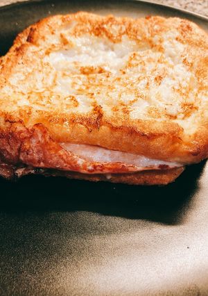Foto principal de Sándwich con huevo y leche