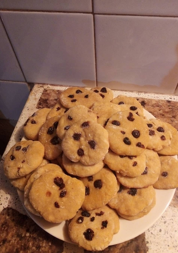 Una foto de Galletones de Banana y pasas de uva