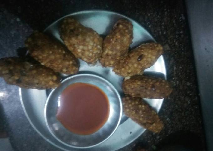 Simple Way to Make Homemade Sabudana cutlet with sauce