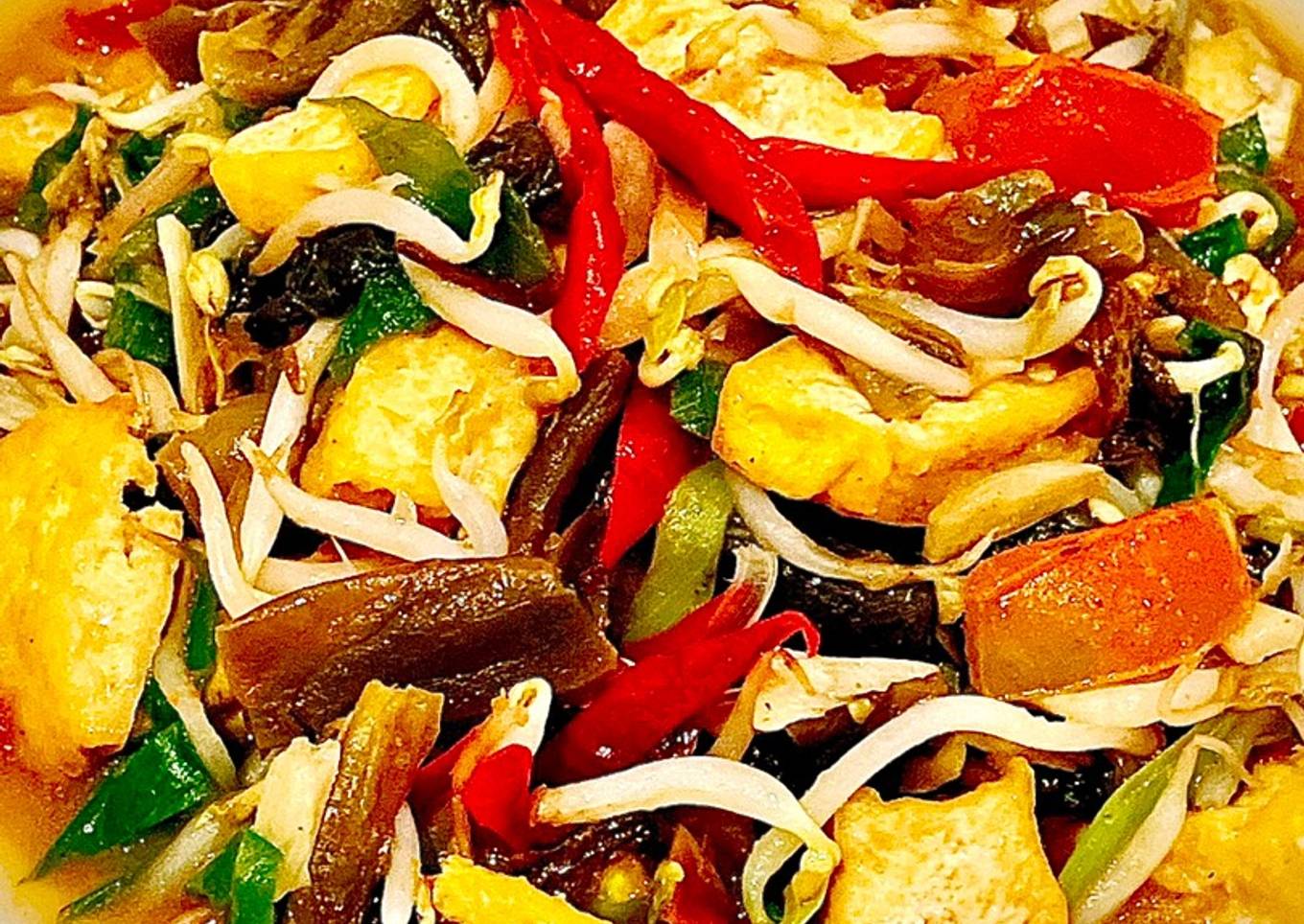 Cah Sayur Asin Tauge Tahu