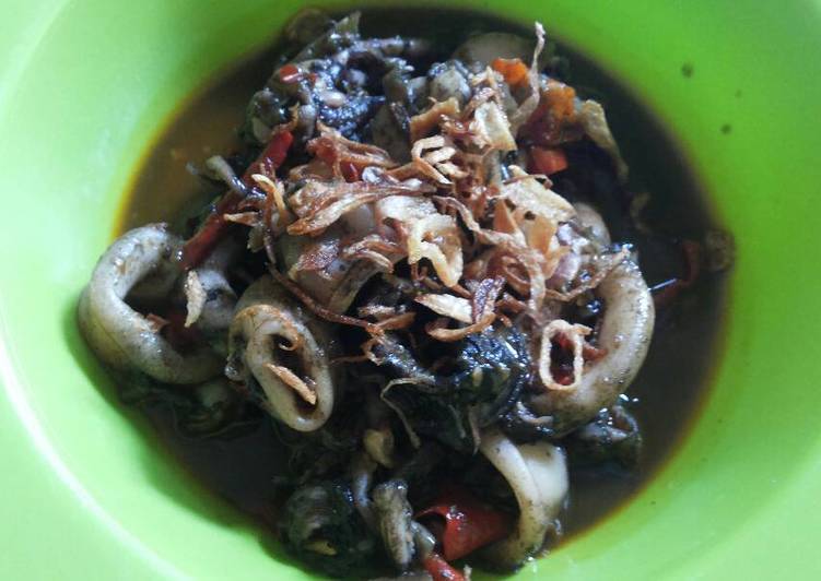 Resep Cumi Hitam Bumbu Uleg yang Menggugah Selera