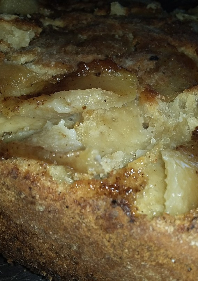 Una foto de Torta de manzana y avena