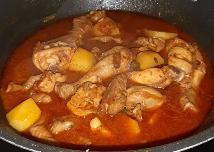 Recipe of Super Quick Homemade Dawato Wala chicken Aloo shorba salan