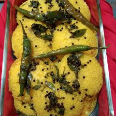 Khaman Idli Dhokla A picture of Khaman Idli Dhokla.